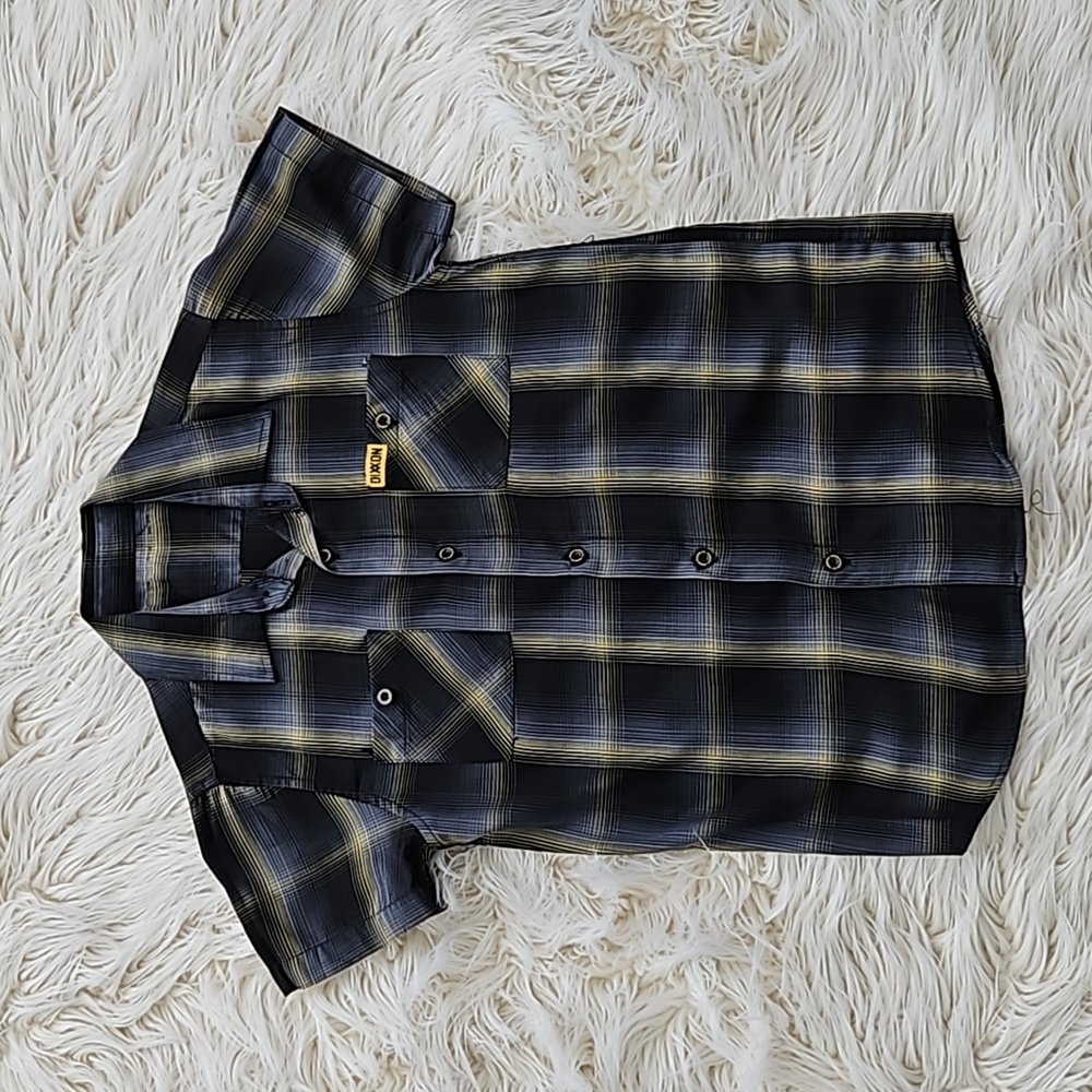 Boys Dixxon short sleeve button-up, youth Medium